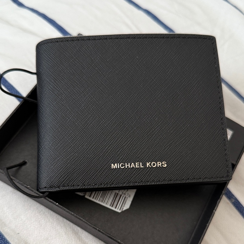 Michael Kors Black Saffiano Leather Wallet